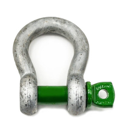 Green Pin Screw Pin Bow Shackle