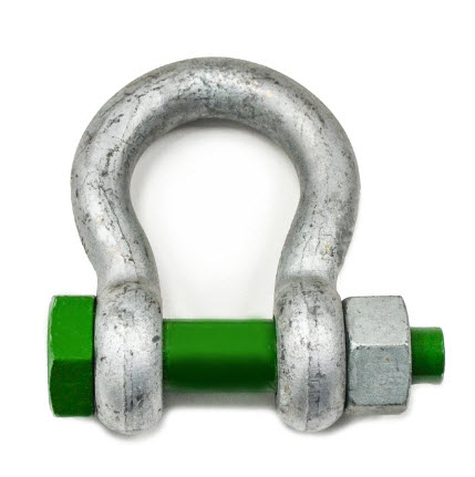 Green Pin Safety Bolt Bow Shackle