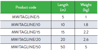 Tag Line 10.5mm rope 