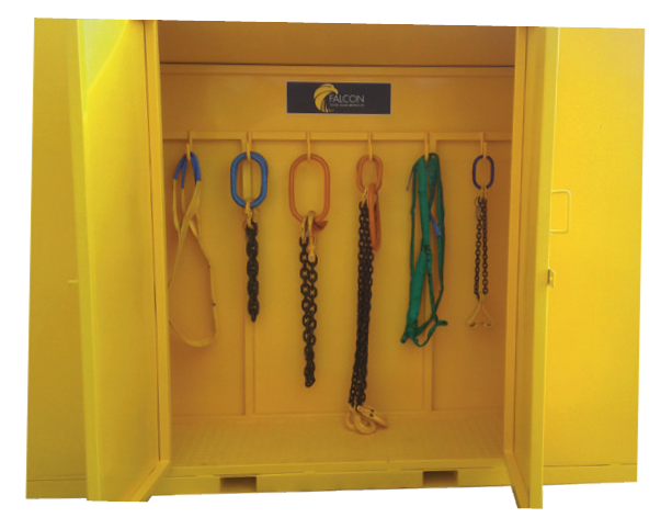 Liftable and Lockable Lifting Gear Store